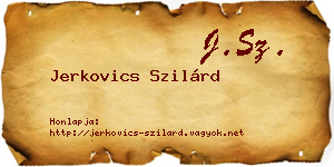 Jerkovics Szilárd névjegykártya